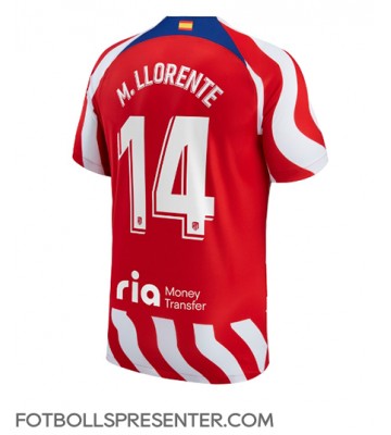 Atletico Madrid Marcos Llorente #14 Hemma Matchtröja 2022-23 Kortärmad